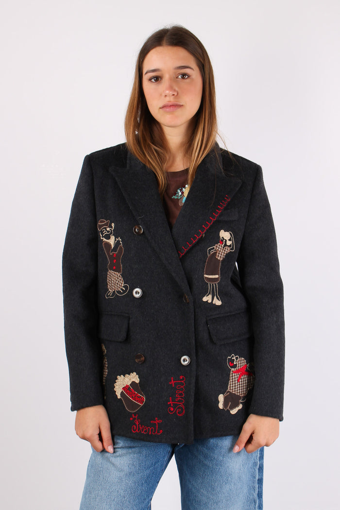 Giacca Impuntura Patch Unica-3