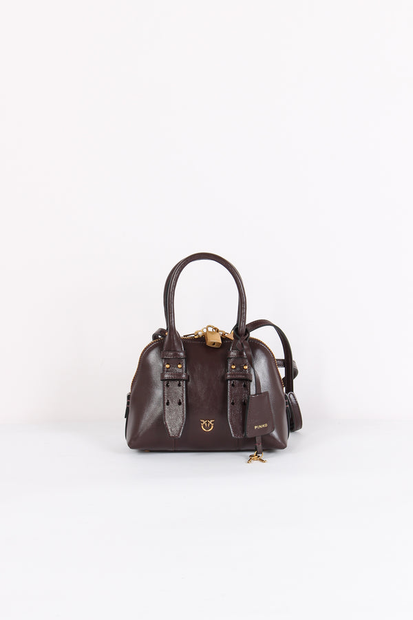 Bowling Bag Zip Mini Rosso Mogano