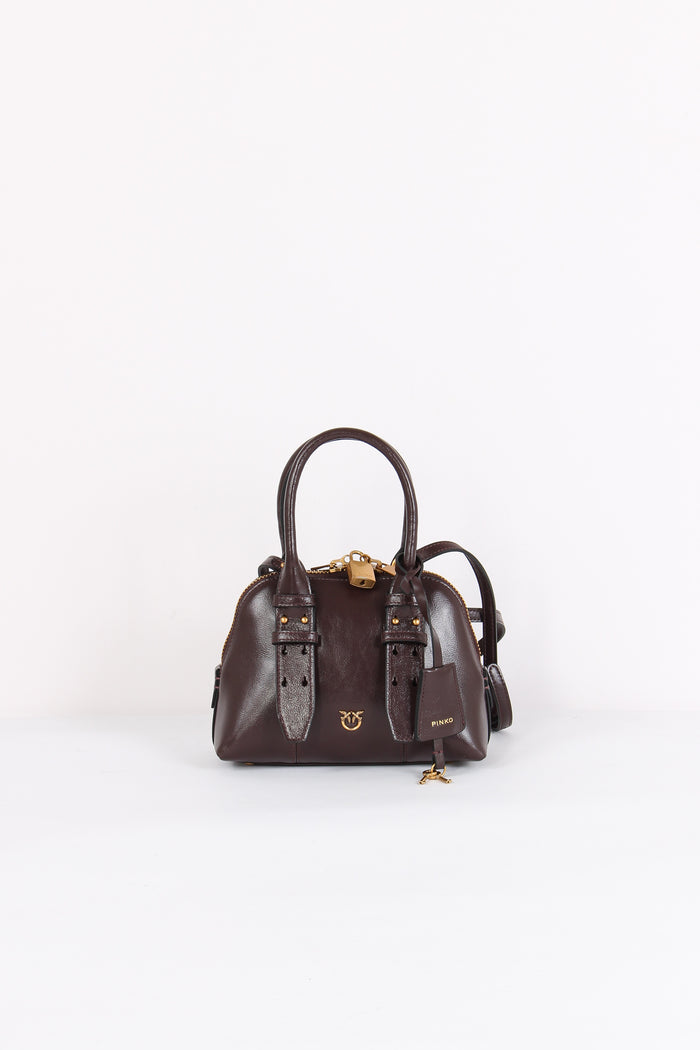 Bowling Bag Zip Mini Rosso Mogano