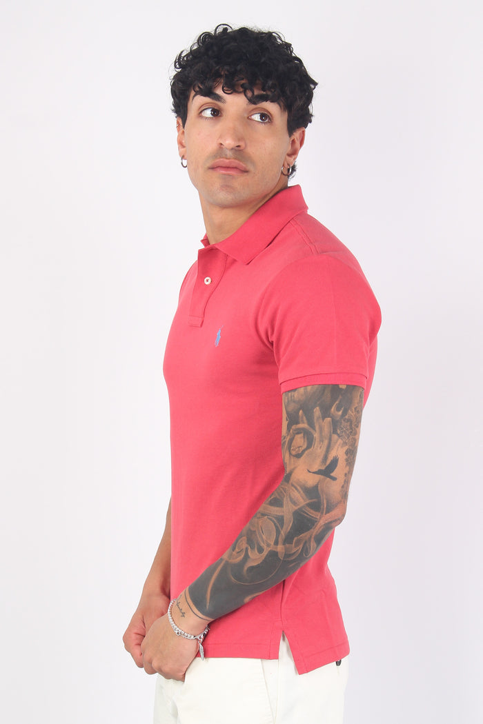Polo Slim Fit Piquet Nantucket Red-5