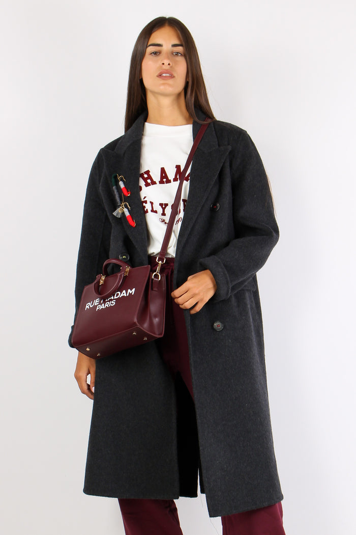 Cappotto Lungo Inserto Spille Unica-6