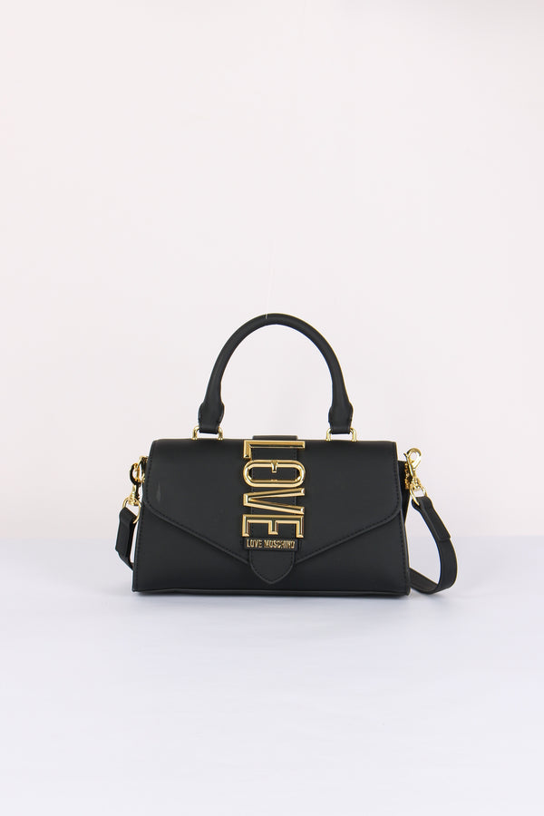 Pochette 1 Manico Maxi Logo Nero