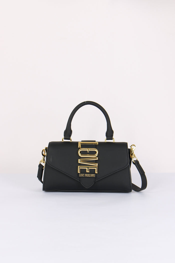 Pochette 1 Manico Maxi Logo Nero