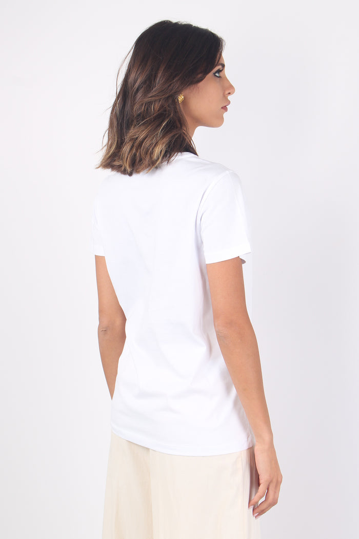 Start T-shirt Jersey Scritta Bianco-6