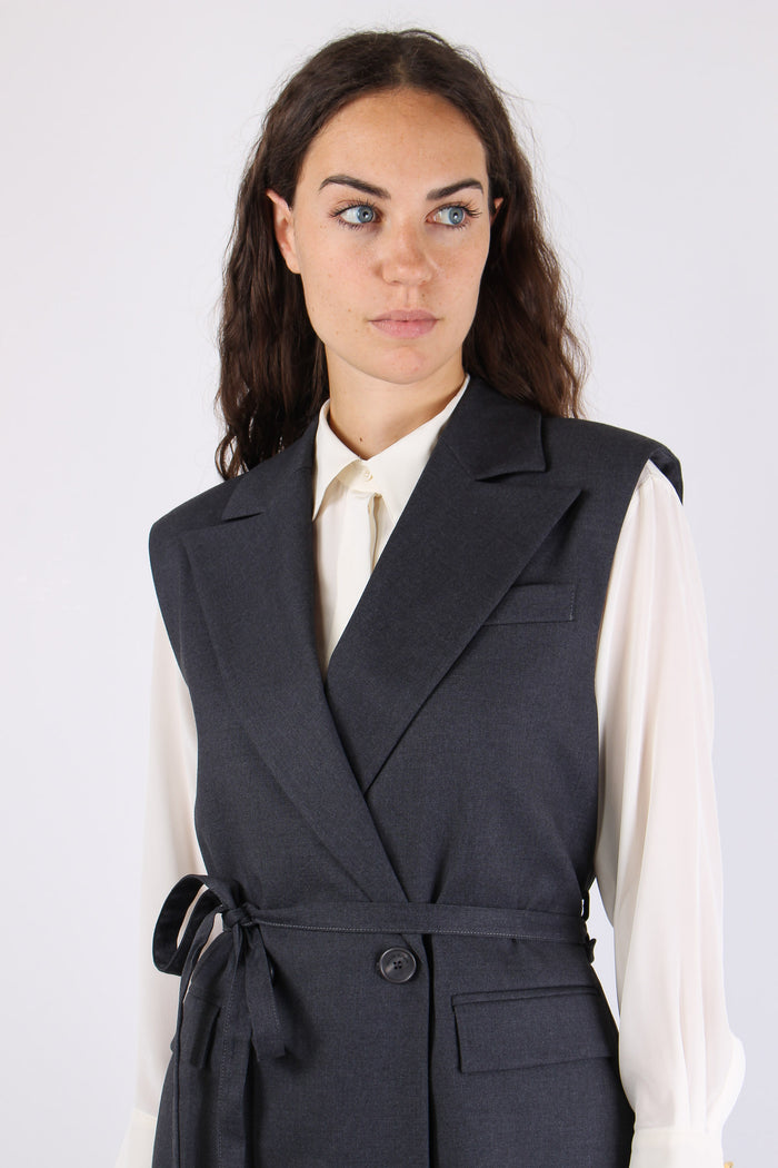 Gilet Lungo Cinturato Foregd Iron-7