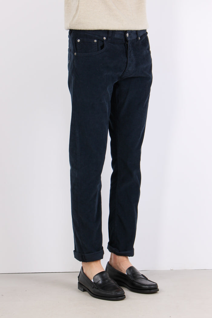 Icon Pantalone Velluto Milleri Notte-7