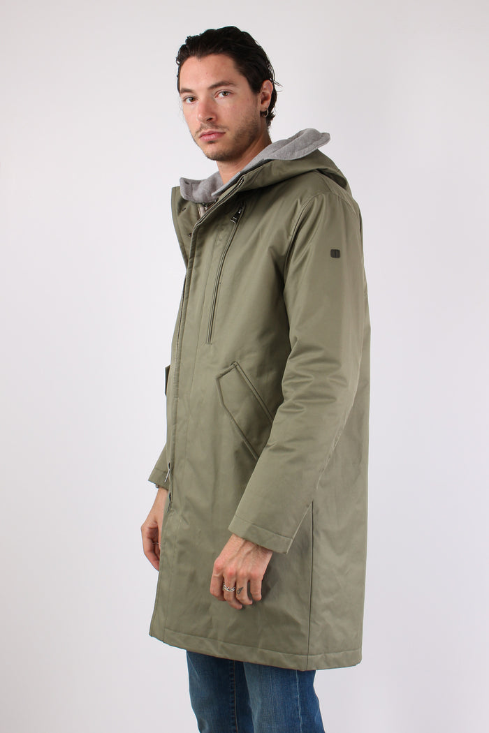 Parka Inserto Lana Verde Polveroso-6