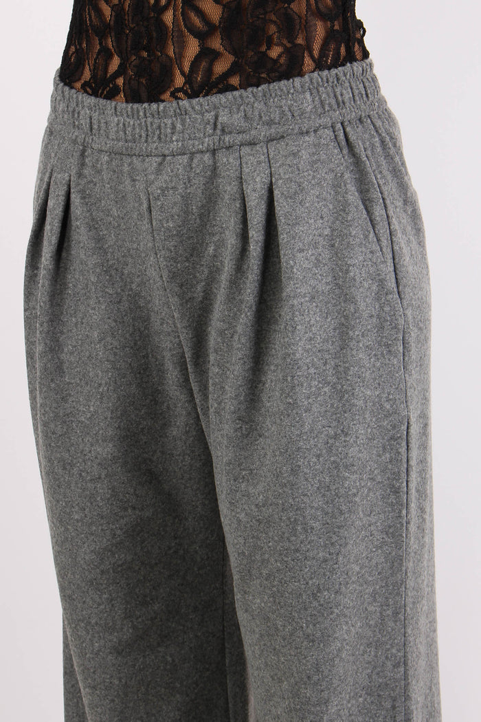 Ramona Pantalone Flanella Pala Grigio Corvo-7