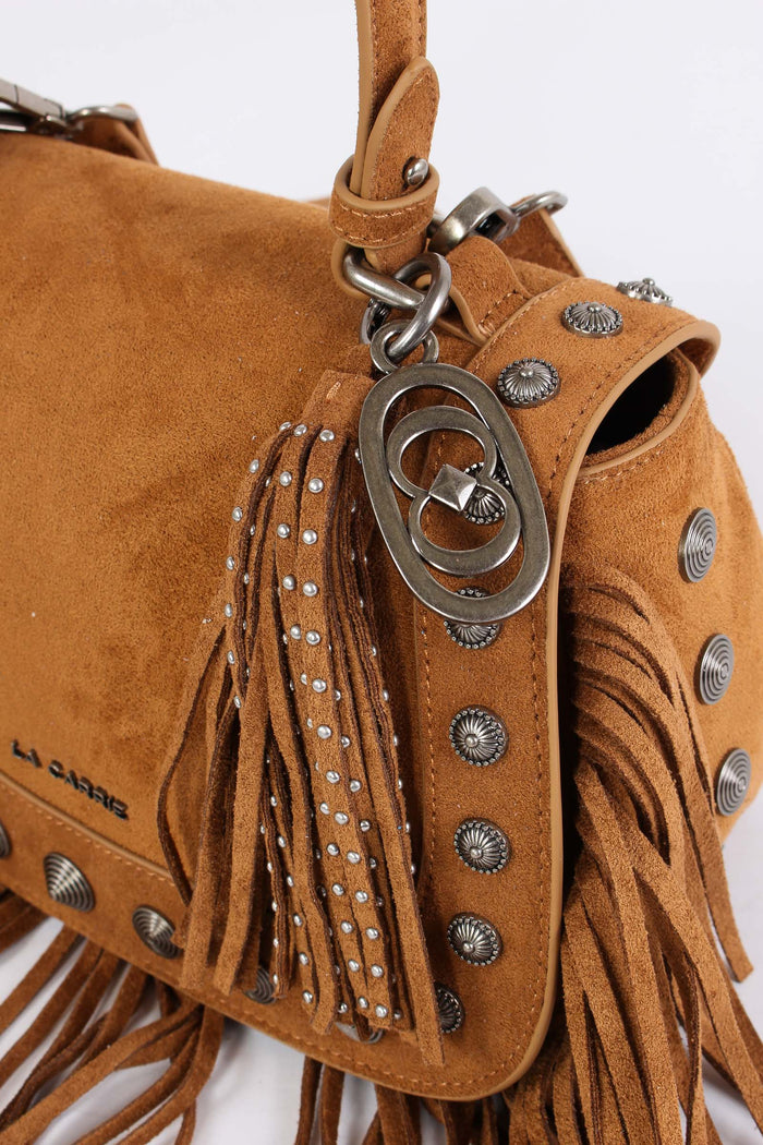 Borsa 1 Manico Suede Borchie Cotto-6