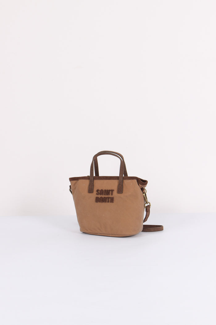 Borsa City Mini Ricamo Logo Nut-2