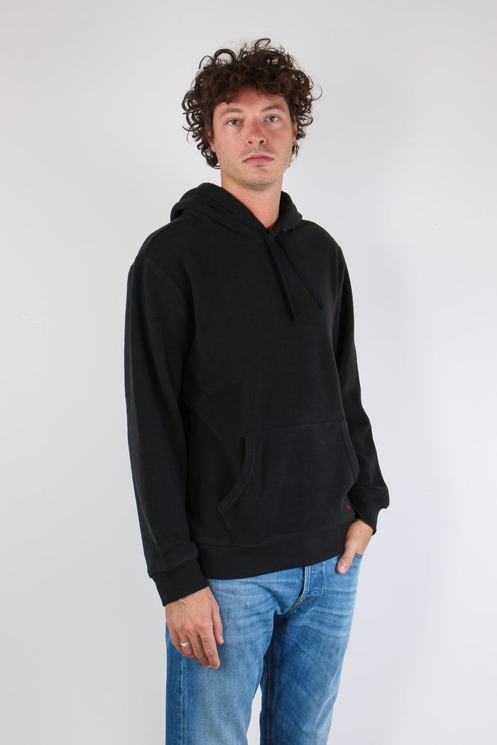 Felpa Cappuccio Tasca Polo Black-6