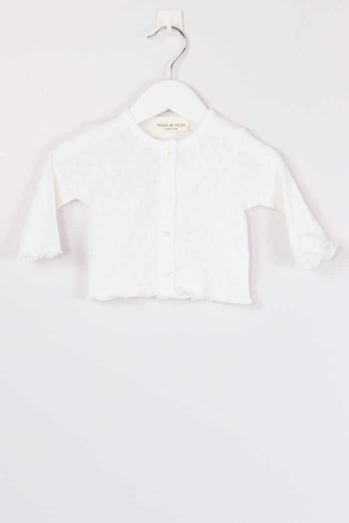 Golfino Traforato Bianco