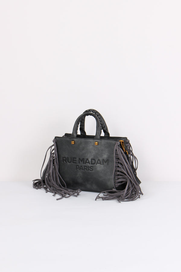 Shopping Mini Frange Vintage Black-2