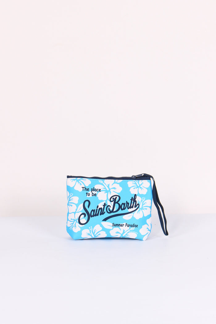 Aline Pochette Fiori Azzurro-3