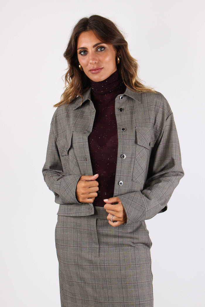 Oncidium Overshirt Tasche Appl Beige/bordeaux-2