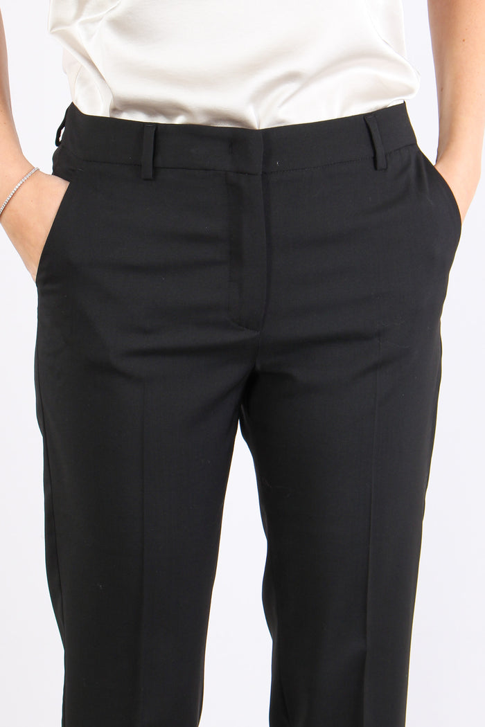 Canon Pantalone Fresco Lana Nero-7