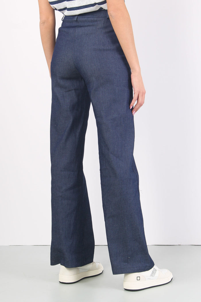 Pantalone Chambry Blu-5