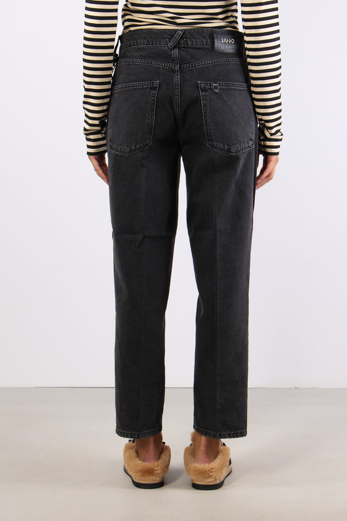 Denim Boyfriend Catena Tasca Denim Black-5