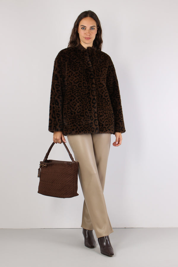 Mlsmacro Ecopelliccia Jacquard Macula