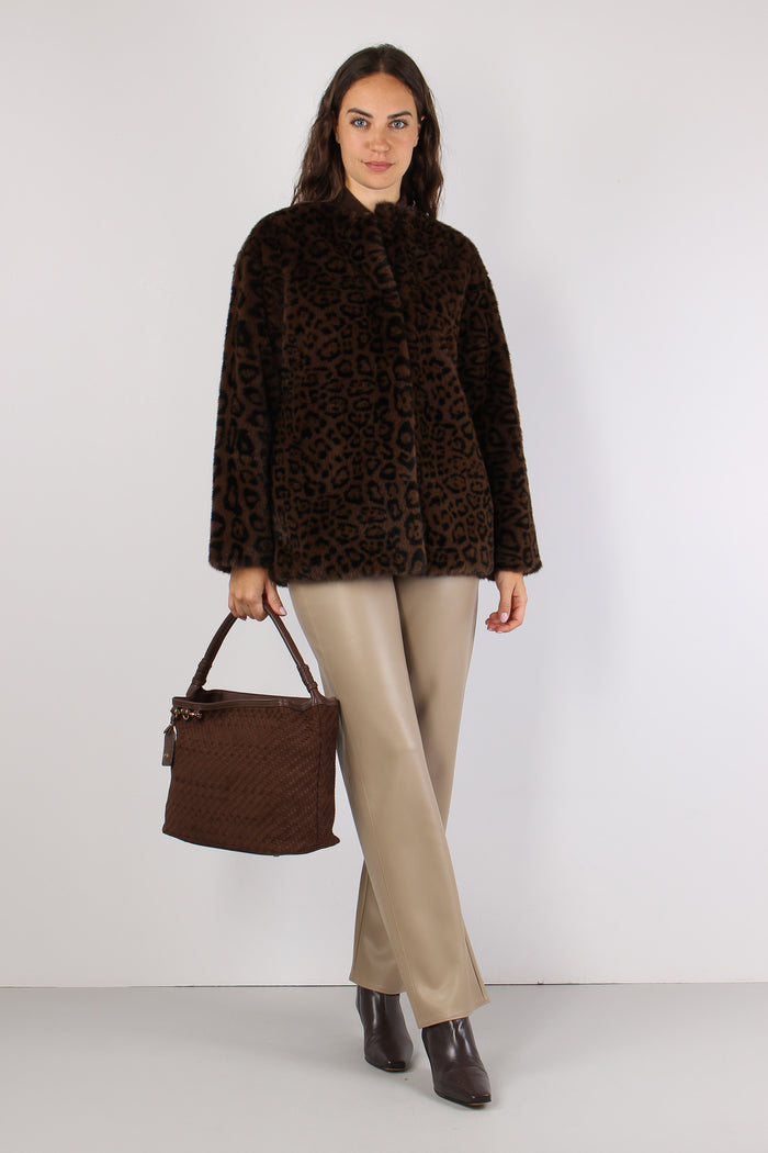 Mlsmacro Ecopelliccia Jacquard Macula