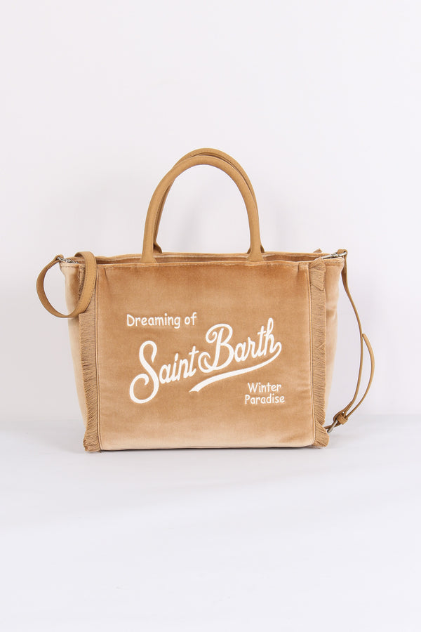 Shopping Velluto Frange Beige