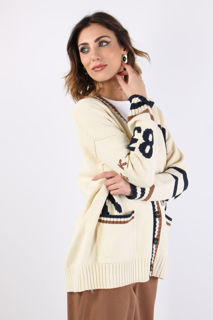 Wkdblasone Cardigan Scritte Dis Scriita-9