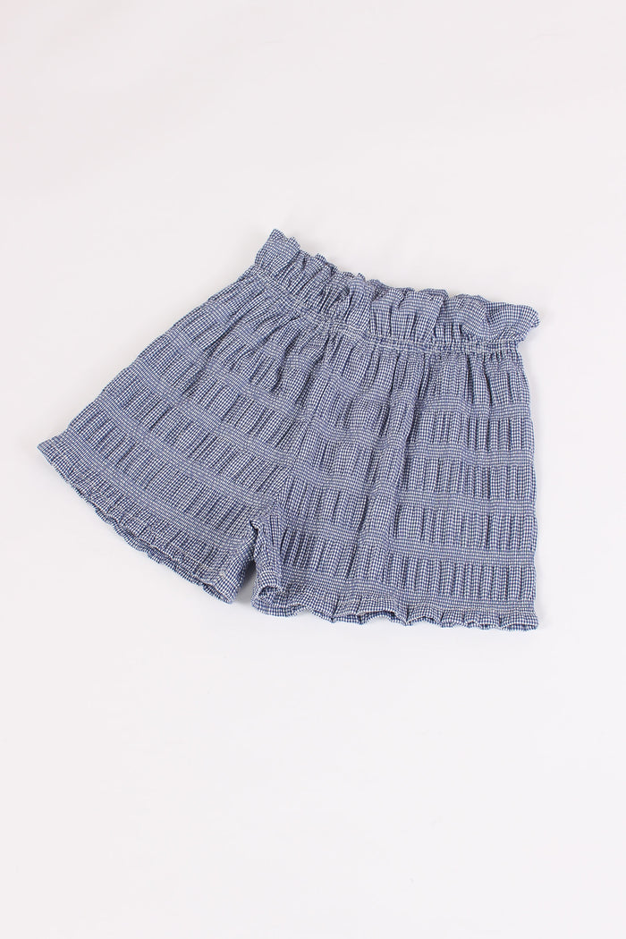 Short Mini Vichy Blu/bianco-3
