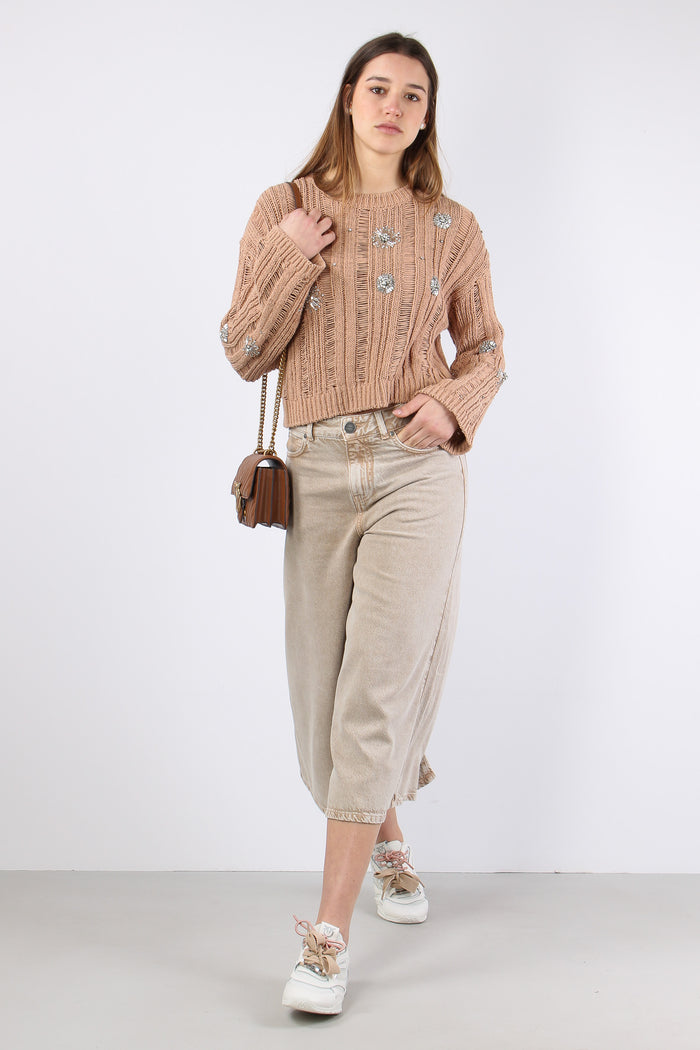Burkina Bermuda Denim Bull Beige-3