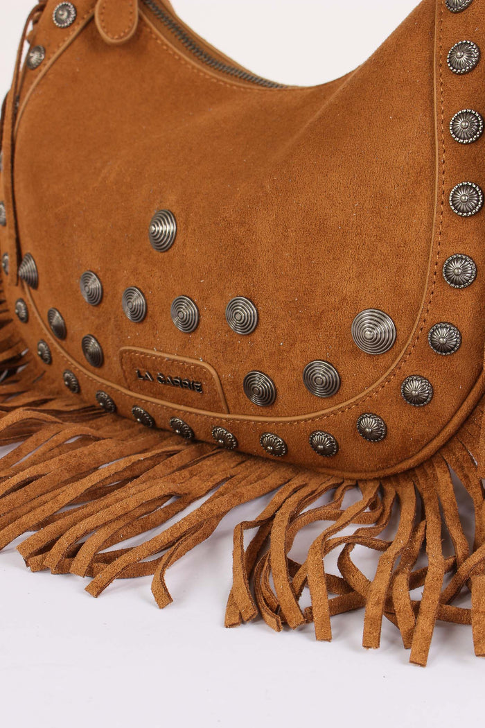 Mezzaluna Suede Frange Cotto-3