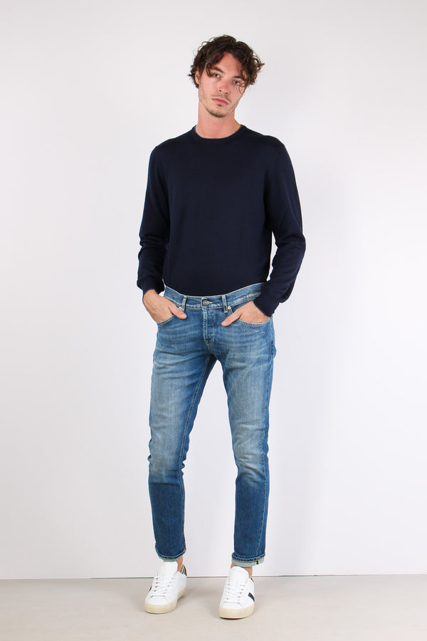 George Denim Pulito Risvolto Denim Chiaro