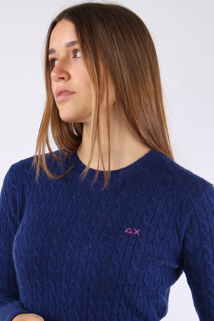 Girocollo Trecce Blue-7