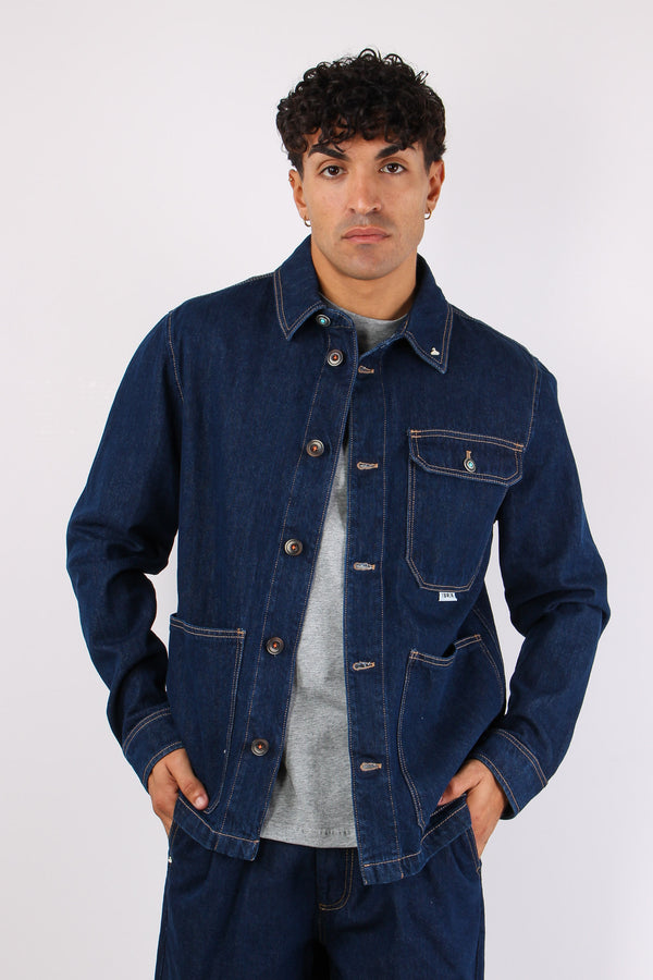 Giacca Over Denim Blu