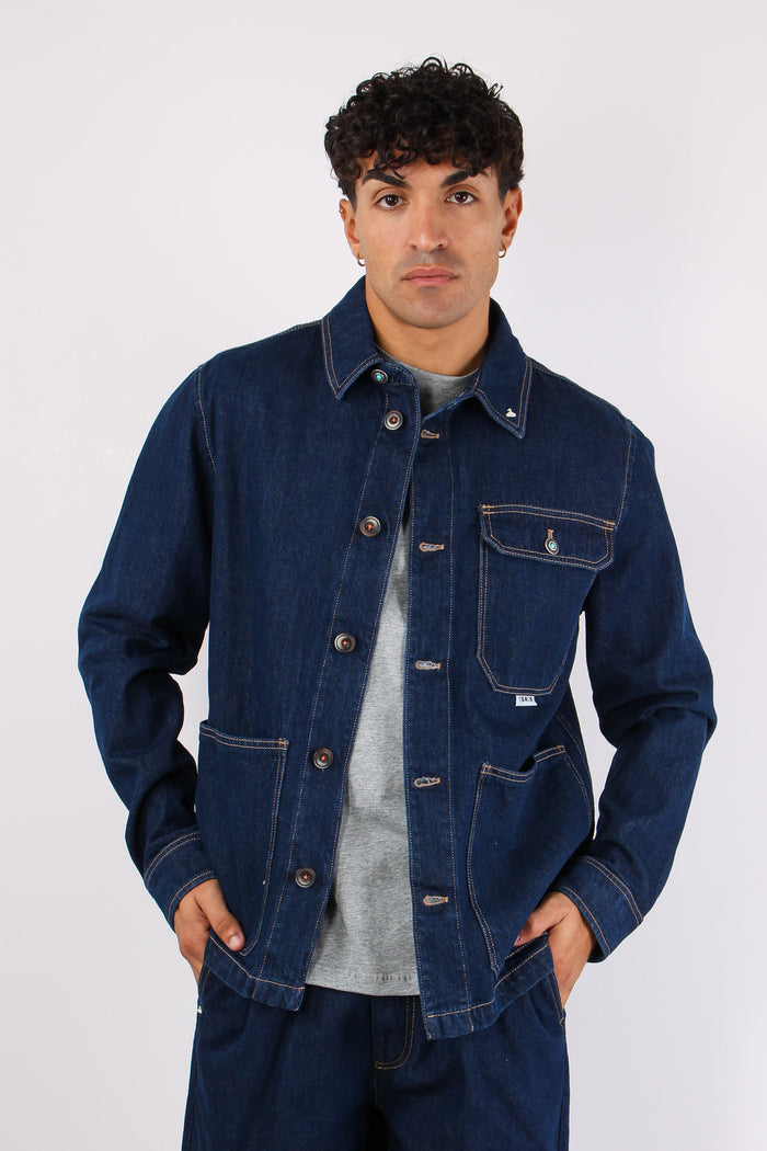 Giacca Over Denim Blu