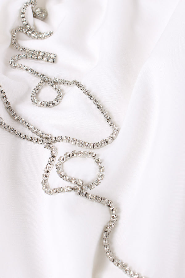 T-shirt Scritta Catena Bianco/chains-2