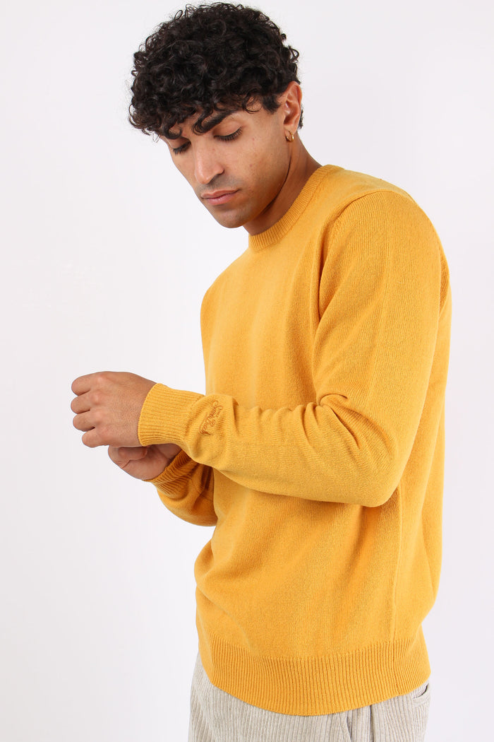 Girocollo Lambswool Mustard-3
