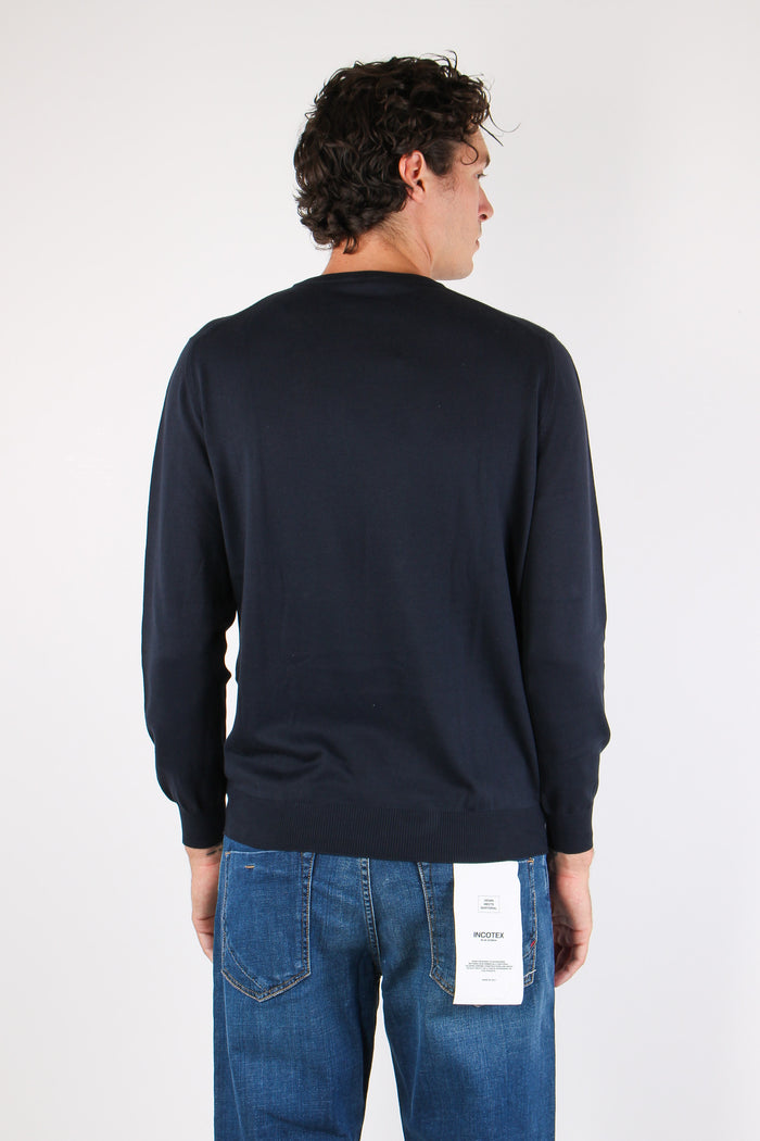 Mgalia Girocollo M/l 100% Cotone Midnight-4