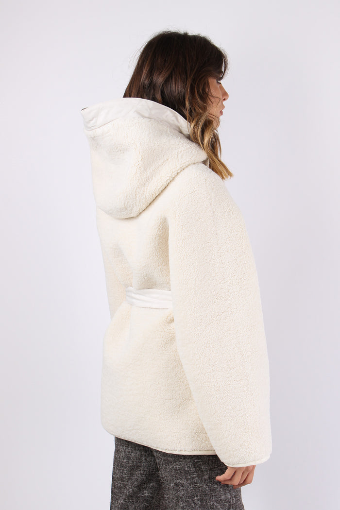 Capperi Giubbotto Cappuccio Ec Bianco Cigno-6