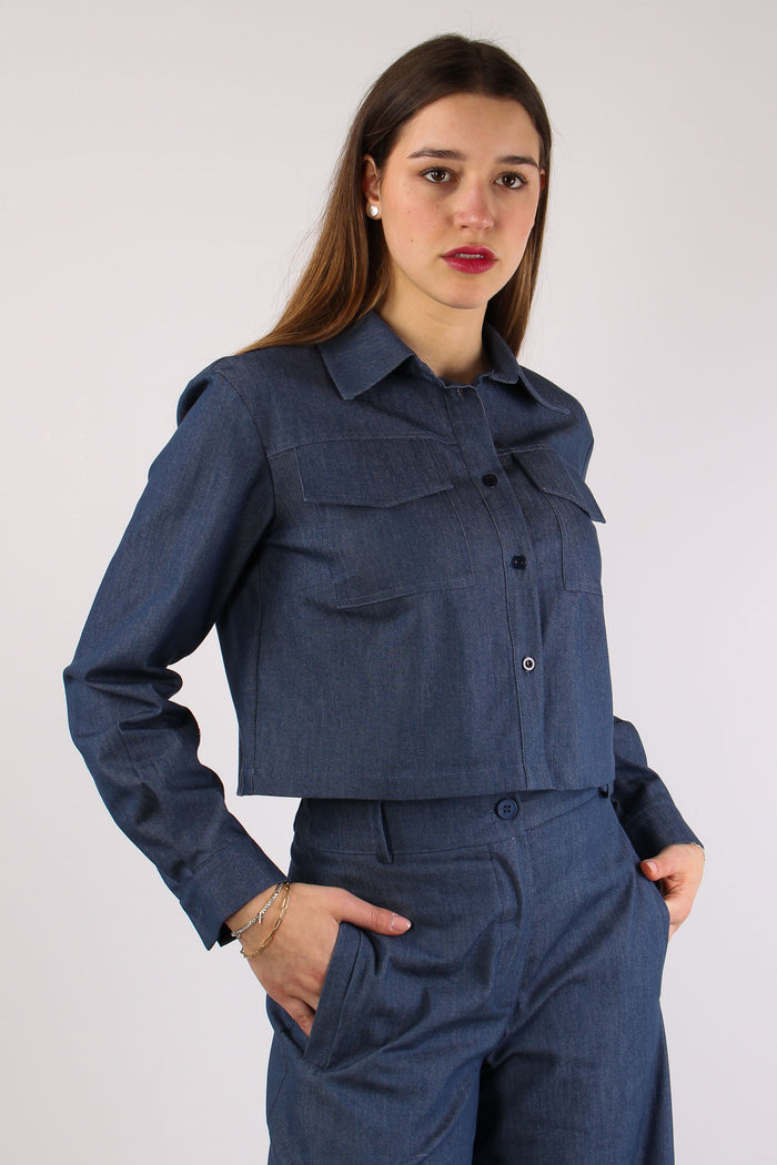Camicia Corta Chambry Denim-6