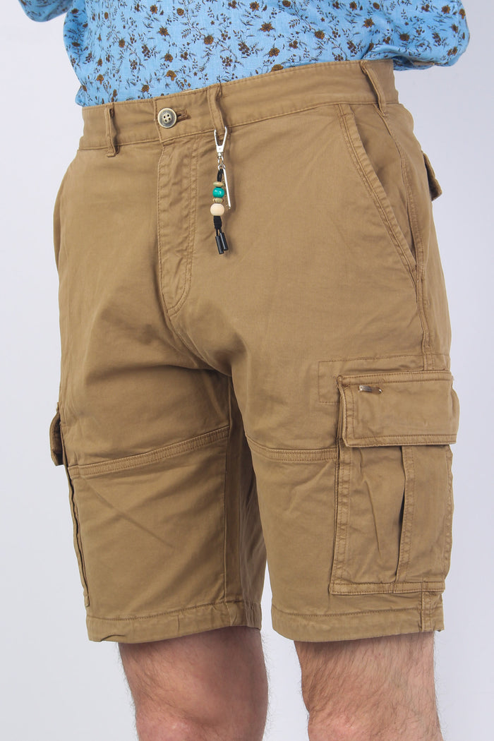 Pantalone Cargo Pulito Camel-7