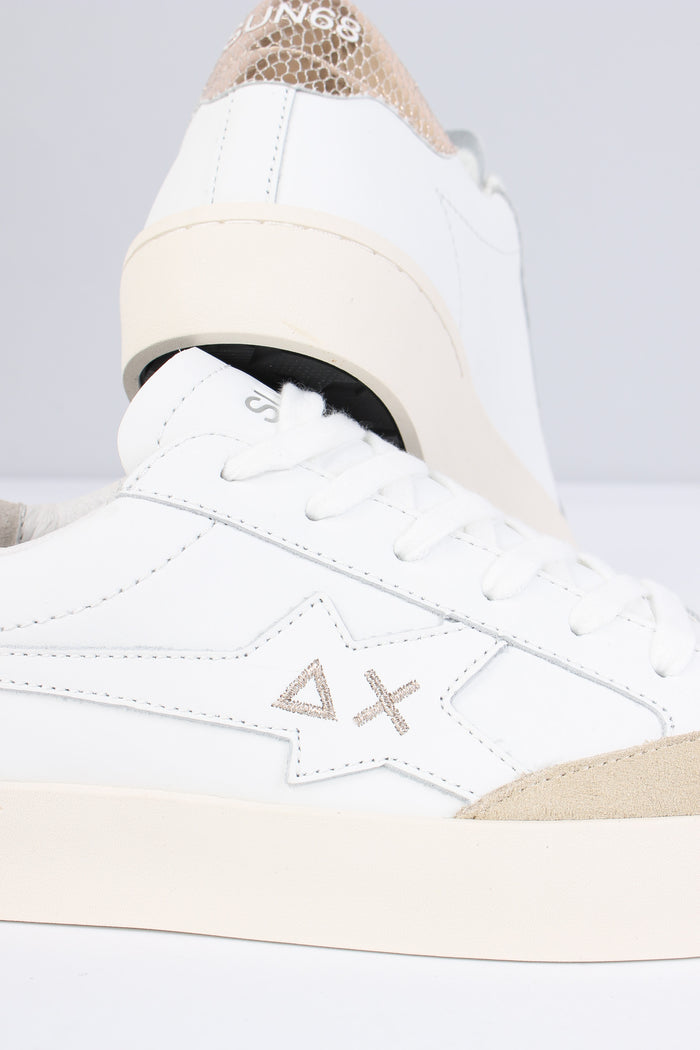 Sneakers Katy Leather Bianco/oro-5