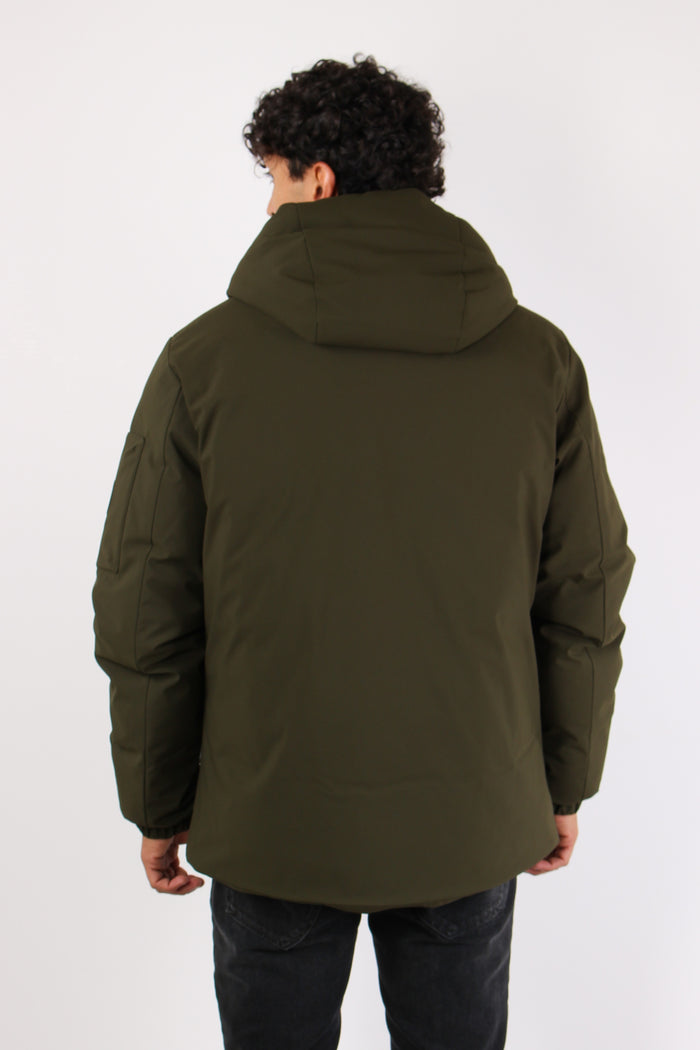 Hiram Giubbotto Tasche Cappucc Land Green-7