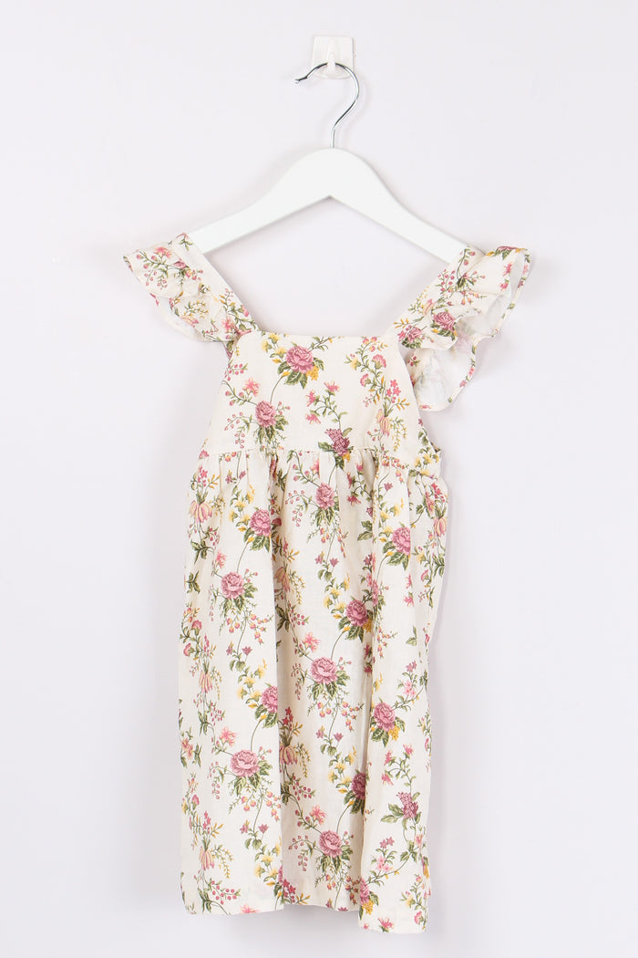 Abito Lino Fantasia Rose Bloom Rose