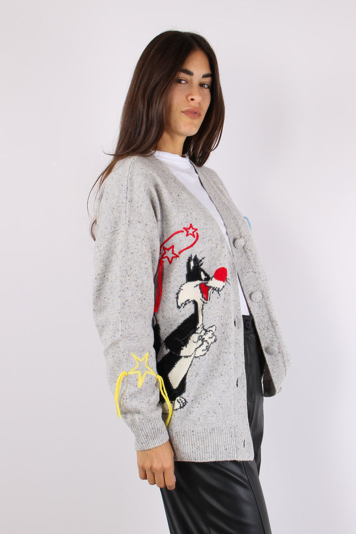 Cardigan Titti Silvestro Grigio-9