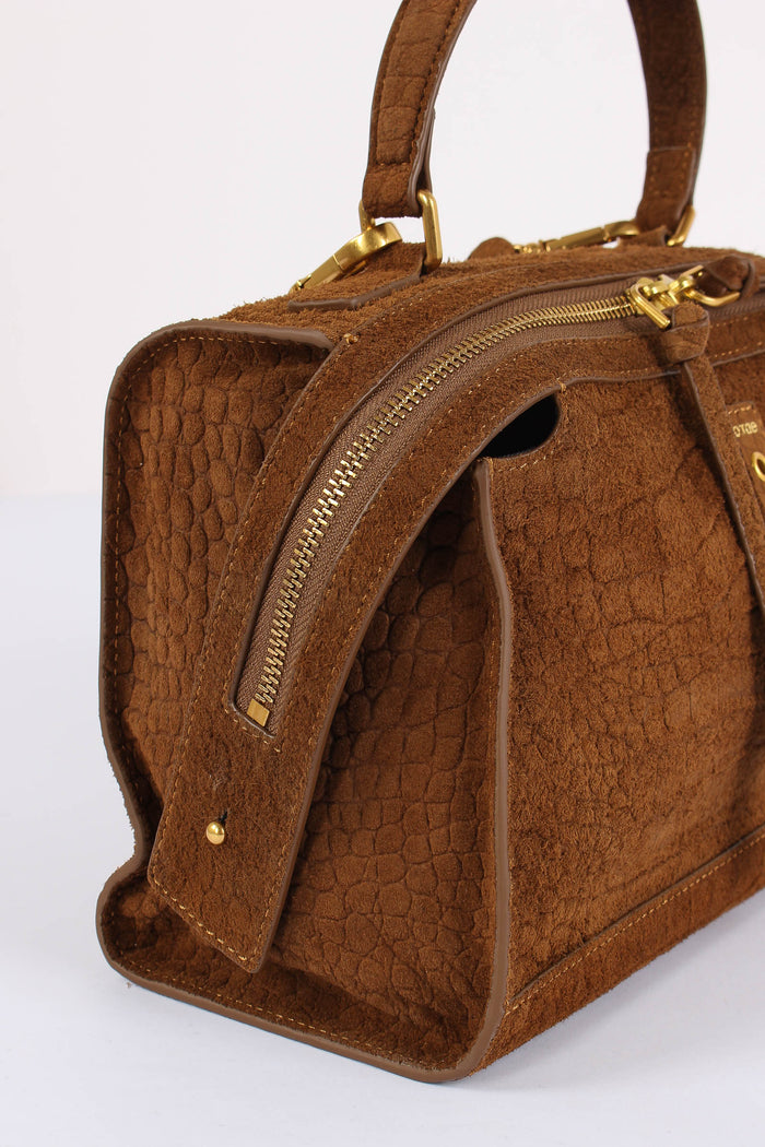 Trapezio Suede Stampa Cocco Brown-4