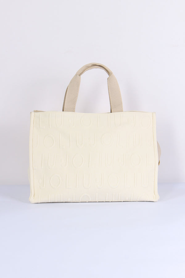 Shopping Logo Bubble White Cream