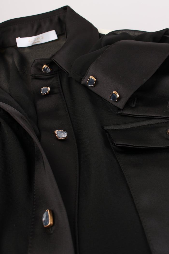 Camicia Profilo Raso Black-8