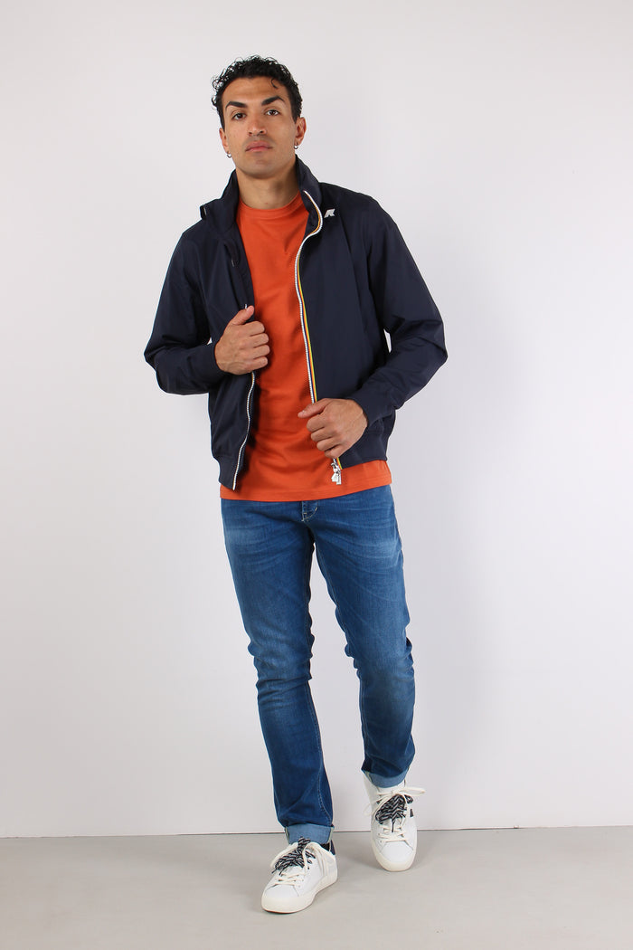 Giubbotto Collo In Piedi Blue Depth-6