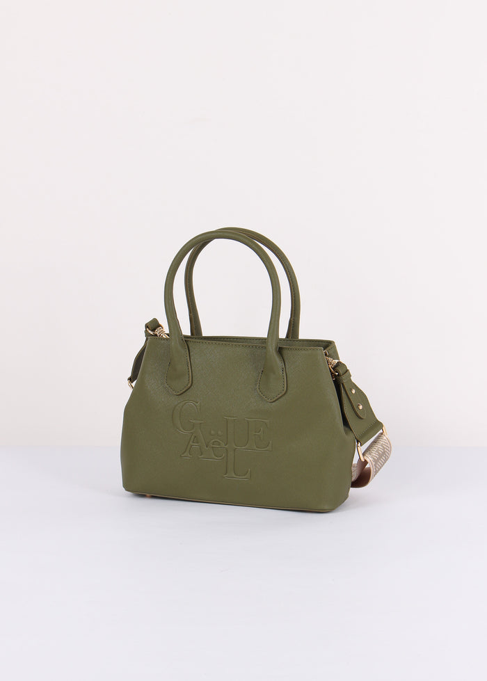 Shopping Saffiano Maxi Logo Verde Bosco-2