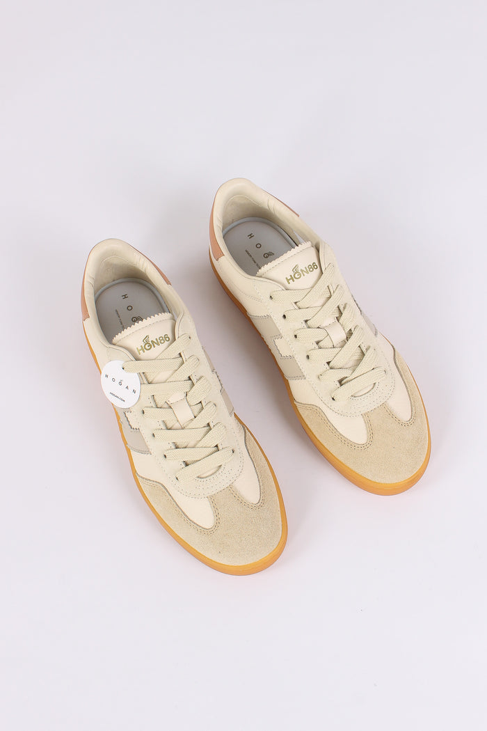 Sneaker Cool Pelle Bianco/grigio/rosa-5