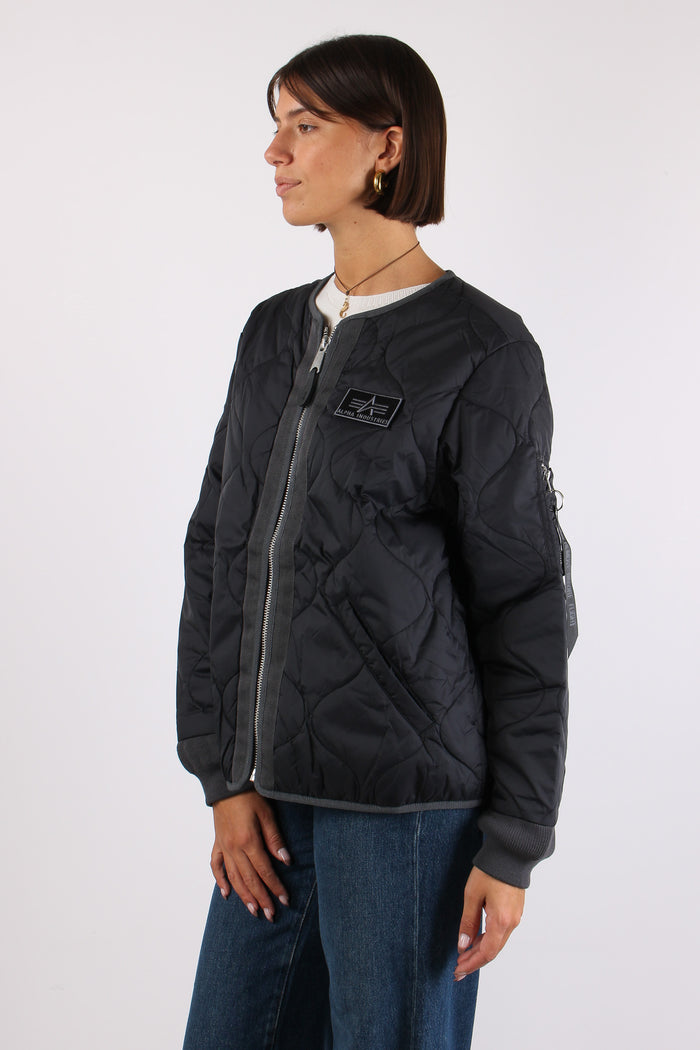 Liner Filed Jacket Nylon Black-6